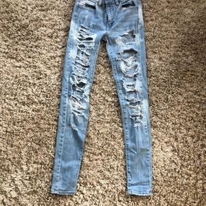 AE skinny distressed jeans